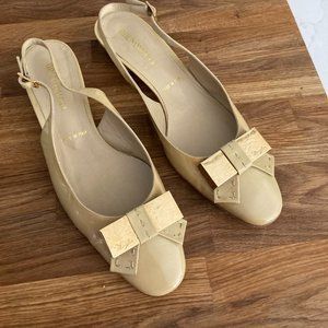 Bruno Magli Shoes 39.5-Patent Leather Sling Back Flats